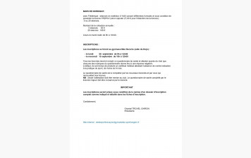 Lettre de rentrée saison 2025 2026 page 2